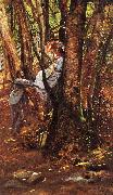 Jules Tavernier In Wildwood Glen oil on canvas